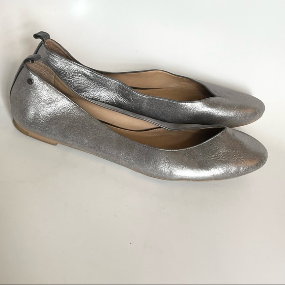 UGG | Shoes | Ugg Australia Lynley Silver Ballet Shoes Flats Size 2 Womens | Poshmark